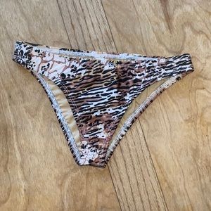 Morena, Animal Print Bikini Bottoms, Handmade in Costa Rica! Small